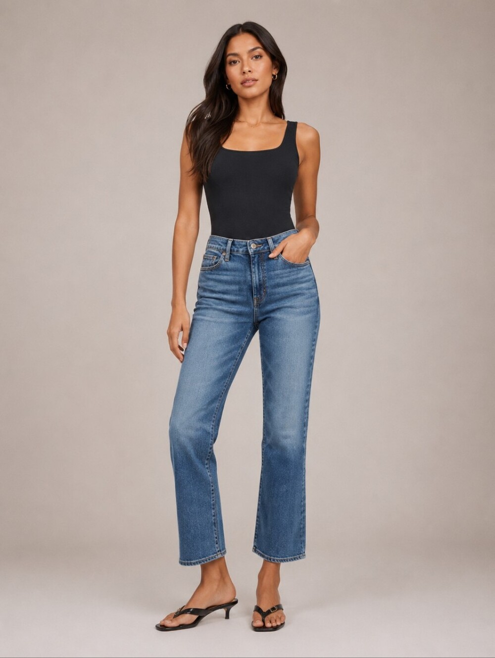Re/Done High Rise  70s Crop Boot Jeans Size 25